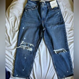 Abercrombie Women's Curve Love High Rise Mom Jean